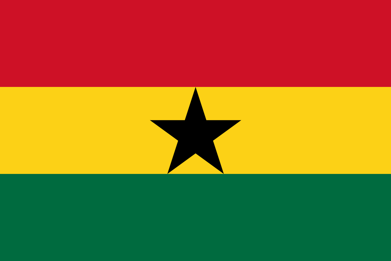 Ghana Flagge - fremdenverkehrsbuero.info